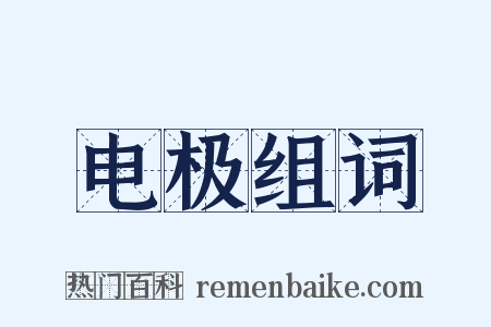 电极组词是什么意思的图片